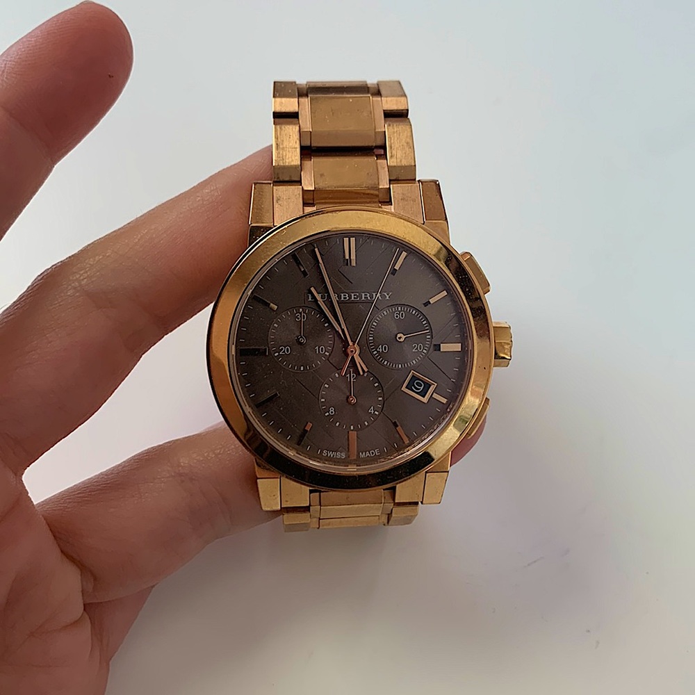 Burberry Gold Watch, Swiss Made